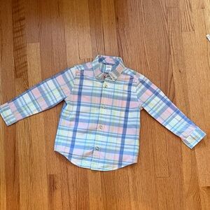 Gymboree Pastel Plaid Button Down Shirt
